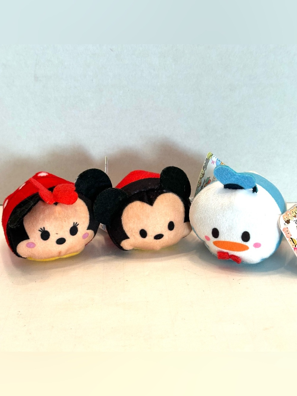 Disney Tsum Tsum Mini Micky Mouse and Donald Stuffed Animals Lot of 3 with tags